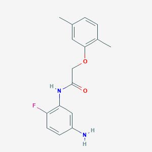 molecular formula C16H17FN2O2 B1318055 N-(5-Amino-2-fluorophenyl)-2-(2,5-dimethylphenoxy)acetamide CAS No. 954256-78-1