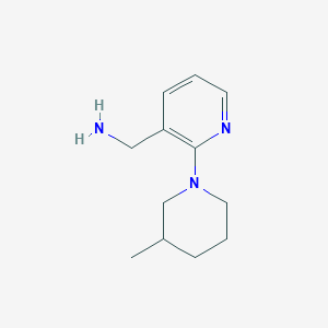 molecular formula C12H19N3 B1318057 [2-(3-Methyl-1-piperidinyl)-3-pyridinyl]-methanamine CAS No. 954261-51-9