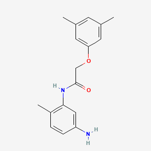 molecular formula C17H20N2O2 B1318058 N-(5-Amino-2-methylphenyl)-2-(3,5-dimethylphenoxy)acetamide CAS No. 954251-39-9