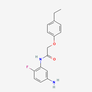 molecular formula C16H17FN2O2 B1318077 N-(5-amino-2-fluorophenyl)-2-(4-ethylphenoxy)acetamide CAS No. 954264-70-1