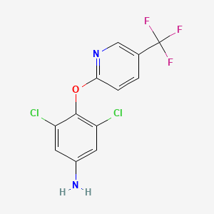 3,5-Dichloro-4-{[5-(trifluoromethyl)pyridin-2-yl]oxy}aniline