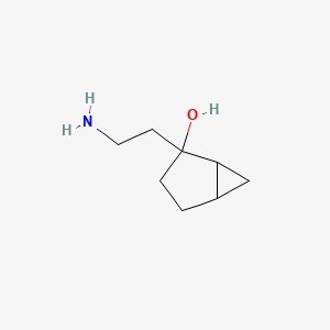 molecular formula C8H15NO B13180822 2-(2-Aminoethyl)bicyclo[3.1.0]hexan-2-ol 