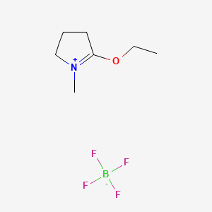 molecular formula C7H14BF4NO B1318085 5-Ethoxy-1-methyl-3,4-dihydro-2H-pyrrol-1-ium tetrafluoroborate CAS No. 706-50-3