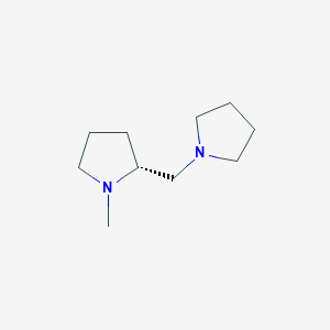 molecular formula C10H20N2 B1318087 (R)-N-Methyl-2-pyrrolidin-1-ylmethyl-pyrrolidine CAS No. 1217638-41-9