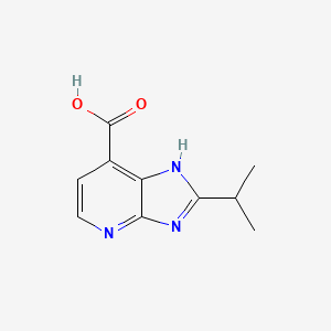 molecular formula C10H11N3O2 B13180885 2-(propan-2-yl)-3H-imidazo[4,5-b]pyridine-7-carboxylic acid 