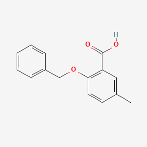 molecular formula C15H14O3 B1318091 2-(Benzyloxy)-5-methylbenzoic acid CAS No. 67127-92-8