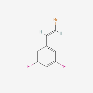 molecular formula C8H5BrF2 B13180912 1-[(E)-2-Bromovinyl]-3,5-difluorobenzene 