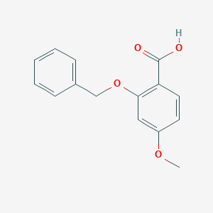 molecular formula C15H14O4 B1318092 2-(Benzyloxy)-4-methoxybenzoic acid CAS No. 13618-49-0