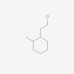 molecular formula C9H17Cl B13180957 1-(2-Chloroethyl)-2-methylcyclohexane 