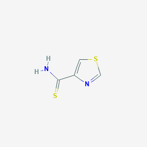 molecular formula C4H4N2S2 B1318096 Thiazole-4-carbothioamide CAS No. 80653-66-3