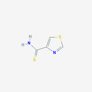 molecular formula C4H4N2S2 B1318096 Thiazole-4-Carbothioic Acid Amide CAS No. 80653-66-3