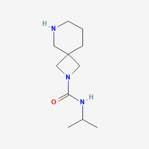 molecular formula C11H21N3O B13180981 N-(Propan-2-yl)-2,6-diazaspiro[3.5]nonane-2-carboxamide 