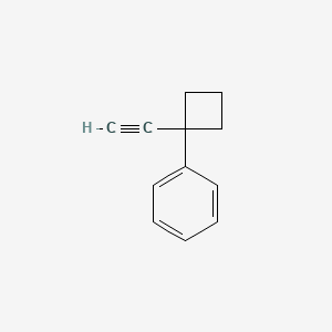 molecular formula C12H12 B13180984 (1-Ethynyl-cyclobutyl)-benzene 