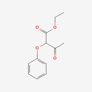molecular formula C12H14O4 B1318099 Ethyl 3-oxo-2-phenoxybutanoate CAS No. 7699-83-4