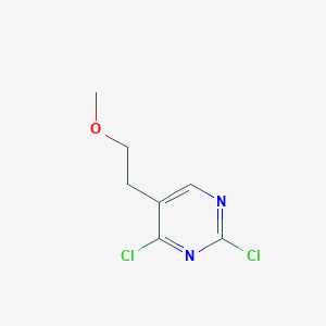 molecular formula C7H8Cl2N2O B13181029 2,4-Dichloro-5-(2-methoxyethyl)pyrimidine CAS No. 54127-94-5