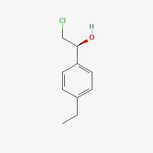 molecular formula C10H13ClO B13181041 (1S)-2-chloro-1-(4-ethylphenyl)ethanol 