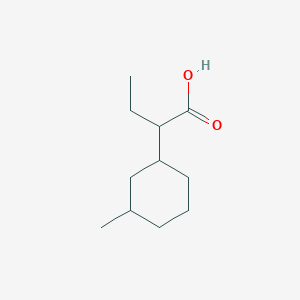 molecular formula C11H20O2 B13181047 2-(3-Methylcyclohexyl)butanoic acid 