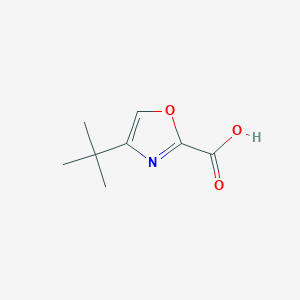 molecular formula C8H11NO3 B13181076 4-(tert-Butyl)oxazole-2-carboxylic acid 