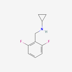 molecular formula C10H11F2N B1318111 N-[(2,6-difluorophenyl)methyl]cyclopropanamine CAS No. 625437-37-8