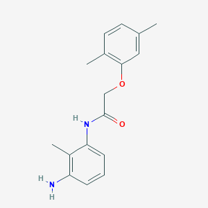 molecular formula C17H20N2O2 B1318113 N-(3-Amino-2-methylphenyl)-2-(2,5-dimethylphenoxy)acetamide CAS No. 954586-71-1