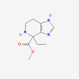 molecular formula C10H15N3O2 B13181136 Methyl 4-ethyl-3H,4H,5H,6H,7H-imidazo[4,5-c]pyridine-4-carboxylate 