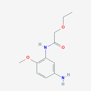 molecular formula C11H16N2O3 B1318115 N-(5-Amino-2-methoxyphenyl)-2-ethoxyacetamide CAS No. 954564-45-5