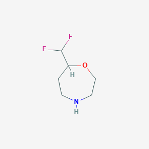 molecular formula C6H11F2NO B13181152 7-(Difluoromethyl)-1,4-oxazepane 