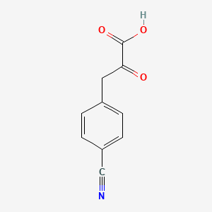 molecular formula C10H7NO3 B1318118 3-(4-Cyano-phenyl)-2-oxo-propionic acid CAS No. 43229-87-4