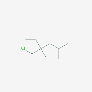 molecular formula C10H21Cl B13181207 4-(Chloromethyl)-2,3,4-trimethylhexane 