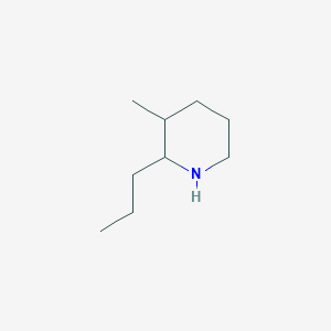 molecular formula C9H19N B13181235 3-Methyl-2-propylpiperidine 