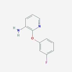 molecular formula C11H9FN2O B1318124 2-(3-Fluorophenoxy)pyridin-3-amine CAS No. 954584-05-5