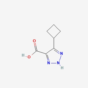 molecular formula C7H9N3O2 B13181286 5-Cyclobutyl-1H-1,2,3-triazole-4-carboxylic acid 