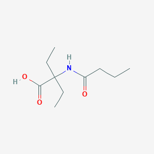 molecular formula C10H19NO3 B131813 2-(Butanoylamino)-2-ethylbutanoic acid CAS No. 141745-60-0