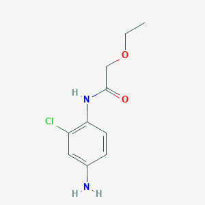 molecular formula C10H13ClN2O2 B1318133 N-(4-Amino-2-chlorophenyl)-2-ethoxyacetamide CAS No. 954577-98-1