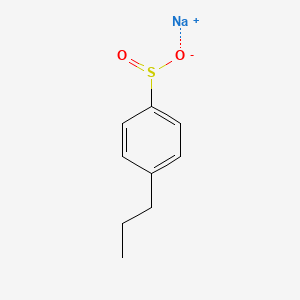 molecular formula C9H11NaO2S B13181332 4-n-Propylbenzenesulfinic acid sodium salt 