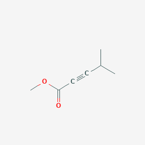 molecular formula C7H10O2 B13181369 Methyl 4-methylpent-2-ynoate 