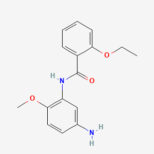 molecular formula C16H18N2O3 B1318138 N-(5-Amino-2-methoxyphenyl)-2-ethoxybenzamide CAS No. 954580-45-1