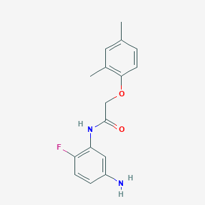 molecular formula C16H17FN2O2 B1318139 N-(5-Amino-2-fluorophenyl)-2-(2,4-dimethylphenoxy)acetamide CAS No. 954580-48-4