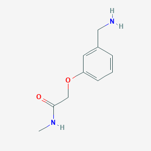 molecular formula C10H14N2O2 B13181394 2-[3-(aminomethyl)phenoxy]-N-methylacetamide 