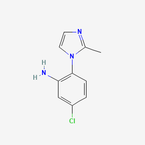 molecular formula C10H10ClN3 B1318141 5-Chloro-2-(2-methyl-imidazol-1-yl)-phenylamine CAS No. 54705-96-3