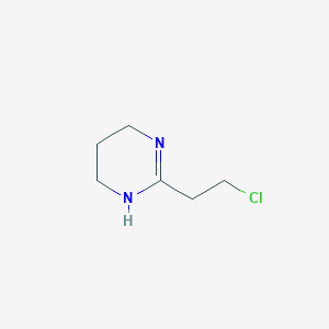 molecular formula C6H11ClN2 B13181494 2-(2-Chloroethyl)-1,4,5,6-tetrahydropyrimidine 