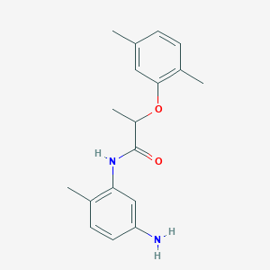 molecular formula C18H22N2O2 B1318150 N-(5-Amino-2-methylphenyl)-2-(2,5-dimethylphenoxy)propanamide CAS No. 954572-84-0