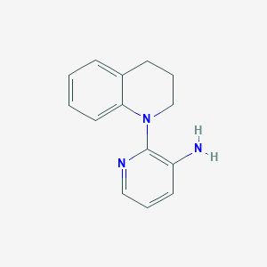 molecular formula C14H15N3 B1318153 2-[3,4-Dihydro-1(2H)-quinolinyl]-3-pyridinamine CAS No. 937603-47-9