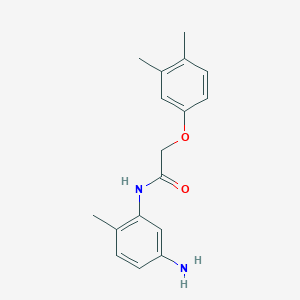 molecular formula C17H20N2O2 B1318157 N-(5-氨基-2-甲基苯基)-2-(3,4-二甲基苯氧基)乙酰胺 CAS No. 954578-84-8