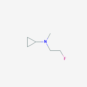 molecular formula C6H12FN B13181621 N-(2-Fluoroethyl)-N-methylcyclopropanamine 