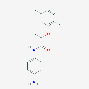molecular formula C17H20N2O2 B1318163 N-(4-Aminophenyl)-2-(2,5-dimethylphenoxy)-propanamide CAS No. 954572-58-8