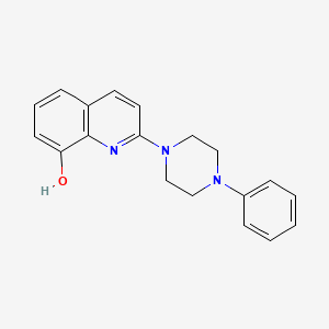 molecular formula C19H19N3O B1318168 2-(4-Phenylpiperazin-1-yl)quinolin-8-ol CAS No. 941868-43-5