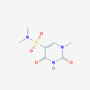 molecular formula C7H11N3O4S B13181686 N,N,1-Trimethyl-2,4-dioxo-1,2,3,4-tetrahydropyrimidine-5-sulfonamide 