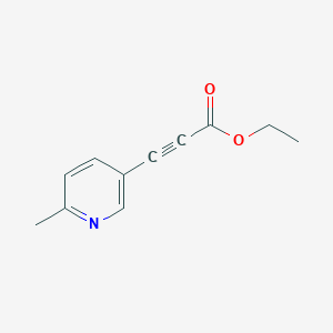 molecular formula C11H11NO2 B13181713 Ethyl 3-(6-methylpyridin-3-yl)prop-2-ynoate 