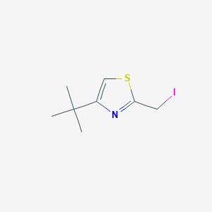 molecular formula C8H12INS B13181790 4-Tert-butyl-2-(iodomethyl)-1,3-thiazole 